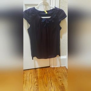 Ann Taylor Plum Silk Blouse Size SP